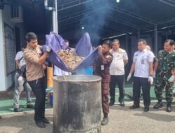 Barang Bukti Kejahatan dari 68 Perkara Dimusnahkan