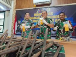 Kado Terakhir Brigjen Luqman Arief, Satgas Pamtas Gagalkan Penyelundupan 4,1 Kg Sabu