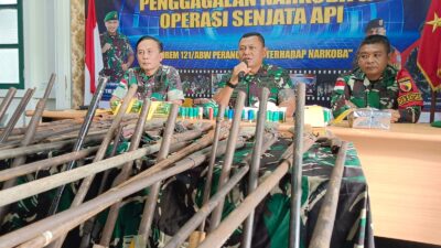 92 Senjata dan Amunisi Eks Paraku/GPRS Diserahkan ke TNI