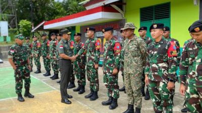 Danrem 121/ Abw Ingatkan Prajurit Tidak Backing Kegiatan Ilegal di Perbatasan