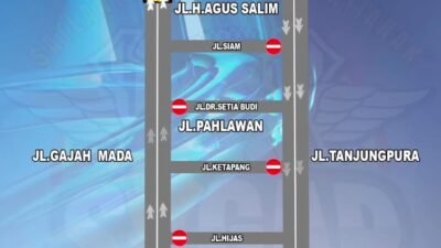 Hindari Macet Malam Tahun Baru, Rekayasa Arus Lalu Lintas di Pontianak Diberlakukan