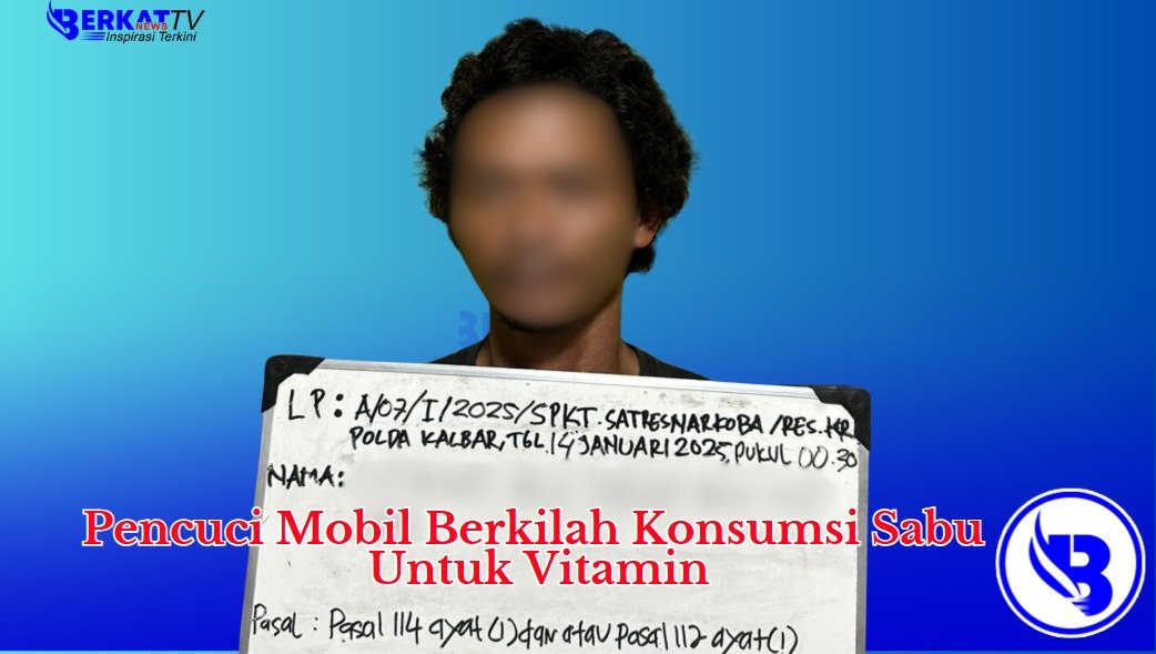 Pencuci Mobil Berkilah Konsumsi Sabu Untuk Vitamin