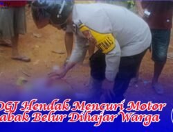 ODGJ Hendak Mencuri Motor Babak Belur Dihajar Warga
