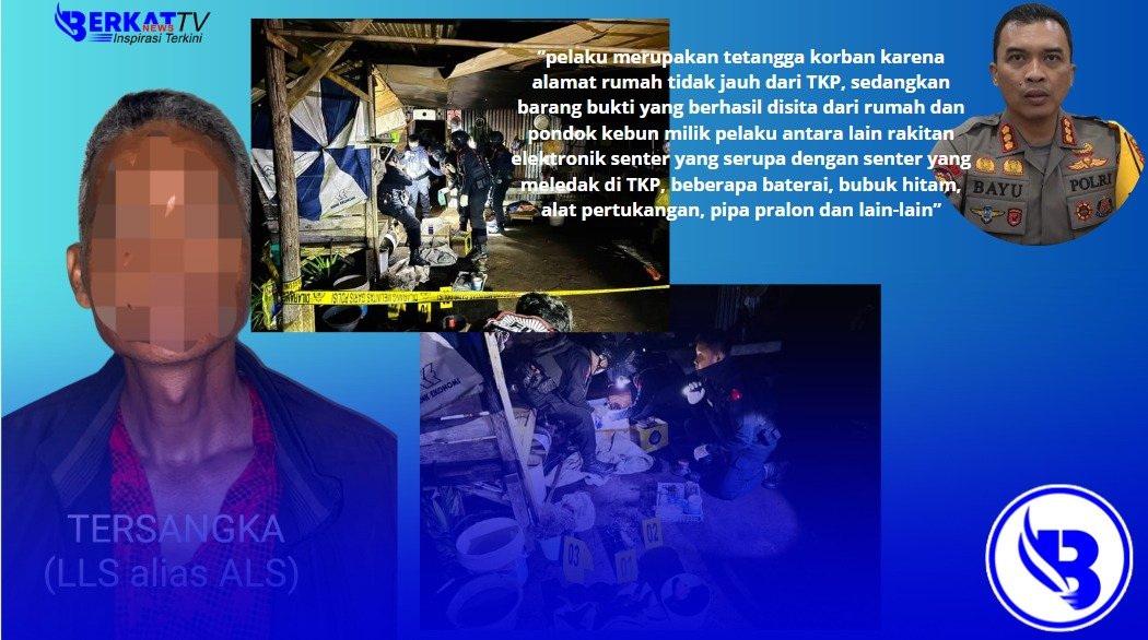 Misteri Senter Meledak di Pontianak Terungkap. Satu Pelaku Diamankan, Barang Bukti Disita
