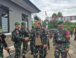 Danrem 121/Abw Kunjungi Prajurit Satgas Yonif 642/Kapuas di Papua