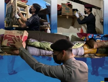 Petugas Gabungan Razia Hunian Napi