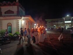 200 Peserta Pawai Obor Sambut Puasa Ramadhan