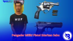 Pengedar Miliki Pistol Edarkan Sabu