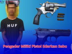 Pengedar Miliki Pistol Edarkan Sabu