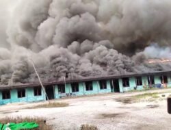 Rumah Betang Panjang Terbakar