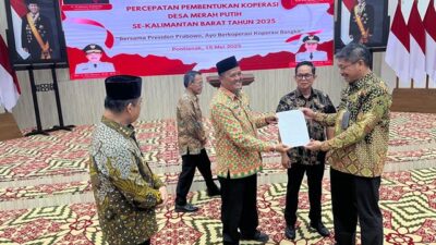 Batas Waktu Akhir Mei, 2.038 Koperasi Merah Putih akan Dibentuk Di Kalbar