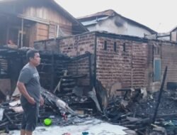 6 Rumah Sisa Puing. 1 Rumah Terdampak Akibat Kebakaran di Baladewa Beting