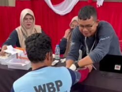 Napi dan Pegawai Lapas Diskrining Cegah Penyakit Menular
