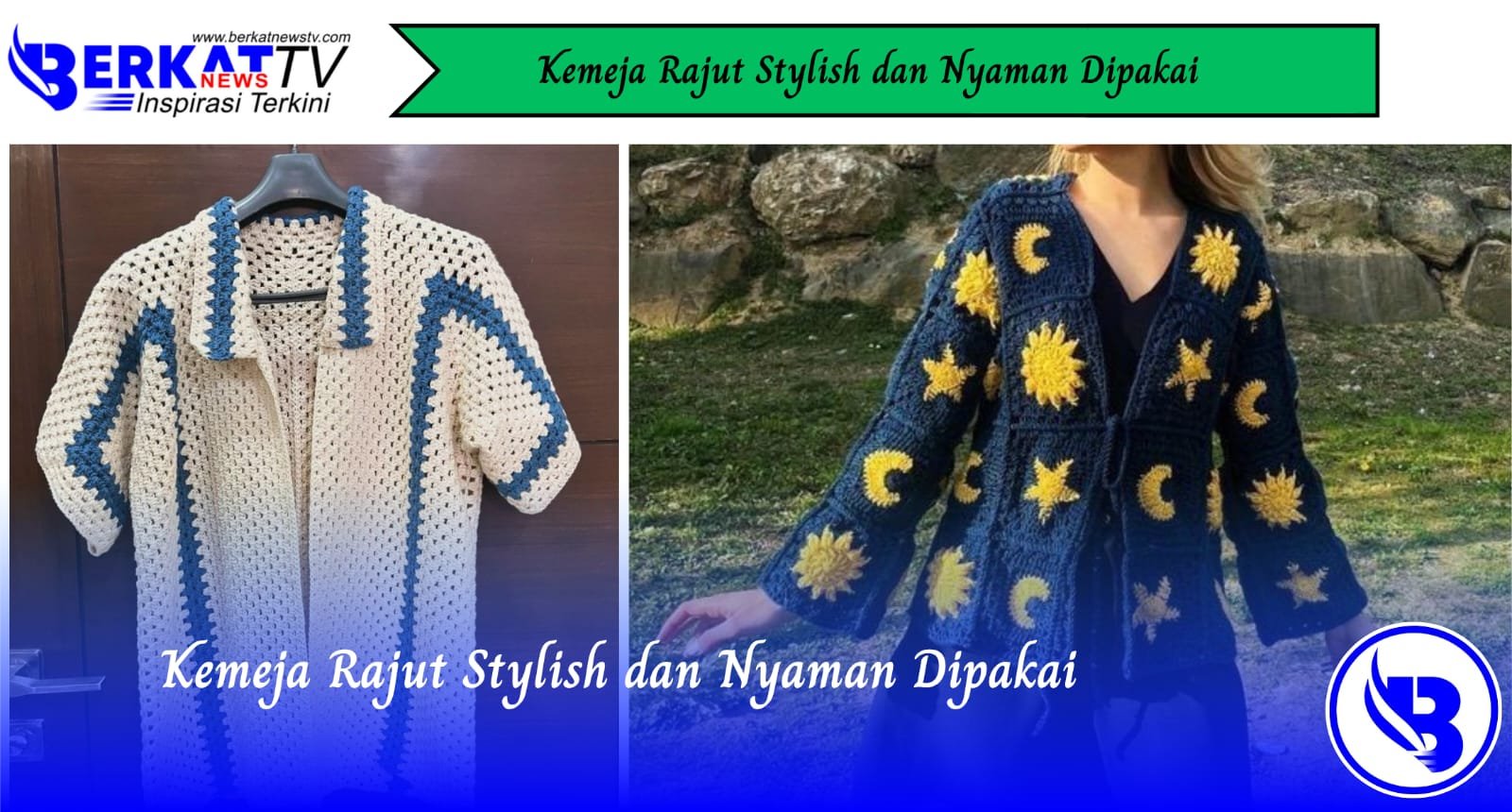 Kemeja Rajut Stylish dan Nyaman Dipakai