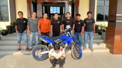 Pelaku Curanmor Melawan Petugas Saat Ditangkap