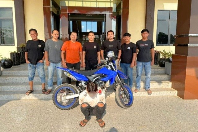 Pelaku Curanmor Melawan Petugas Saat Ditangkap