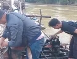 Operasi Berantas PETI di Rawak Hulu Ketahuan, Pekerja Kabur Tinggalkan Mesin Dompeng