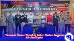 Pemuda Bawa Pistol di Jalur Lintas Negara RI-Malaysia
