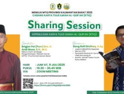 Sharing Session Kepenulisan KTIQ: Mempersiapkan Generasi Literasi Al-Qur’an Menuju MTQ KalBar 2025