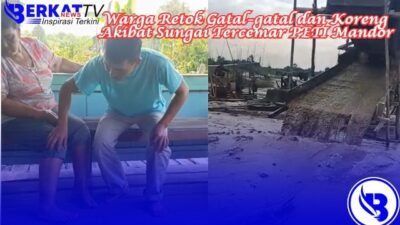 Warga Retok Gatal-gatal dan Koreng Akibat Sungai Tercemar PETI Mandor