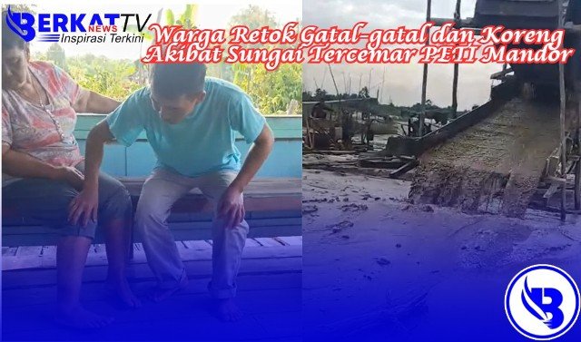 Warga Retok Gatal-gatal dan Koreng Akibat Sungai Tercemar PETI Mandor