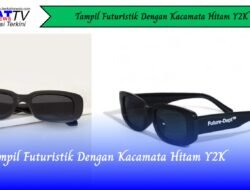 Tampil Futuristik Dengan Kacamata Hitam Y2K