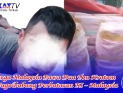 Warga Malaysia Bawa Dua Ton Kratom di Jagoi Babang Perbatasan RI – Malaysia