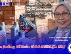 Tiga Gudang Oli Palsu Tidak Miliki Ijin TDG