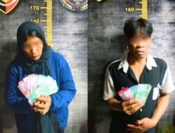 Pasutri Tertangkap Basah Belanja Pakai Uang Mainan