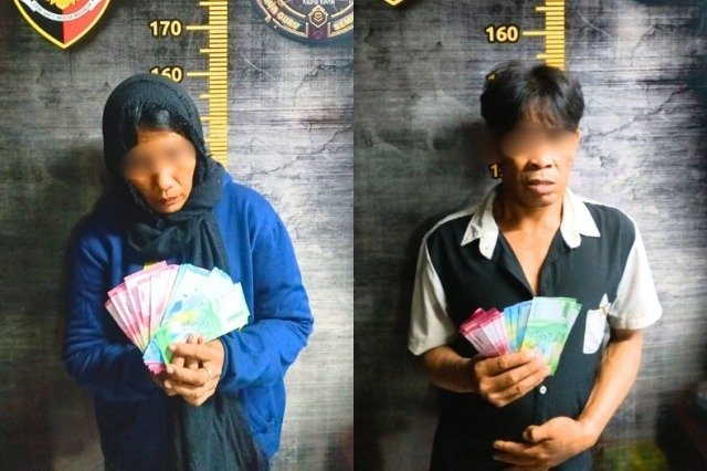 Pasutri Tertangkap Basah Belanja Pakai Uang Mainan