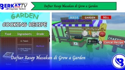 Daftar Resep Masakan di Grow A Garden