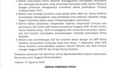 NasDem Non Aktifkan Ahmad Saroni dan Nafa Urbach di DPR RI
