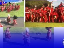 Brigjen Pusung Pimpin Pasukan Tarian Kabasaran di Istana Negara