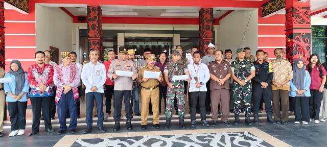 Forkompinda dan Organisasi di Sanggau Kutuk Tindakan Anarkis