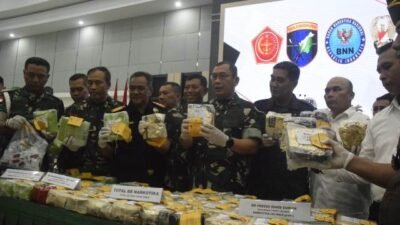 Kodam Serahkan 63 Kg Sabu dan Liquid Narkotika ke BNNP Kalbar. Jaringan Pelaku Masih Dilacak
