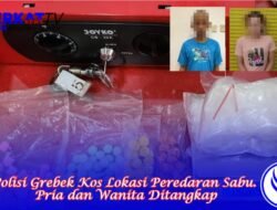 Polisi Grebek Kos Lokasi Peredaran Sabu. Pria dan Wanita Ditangkap