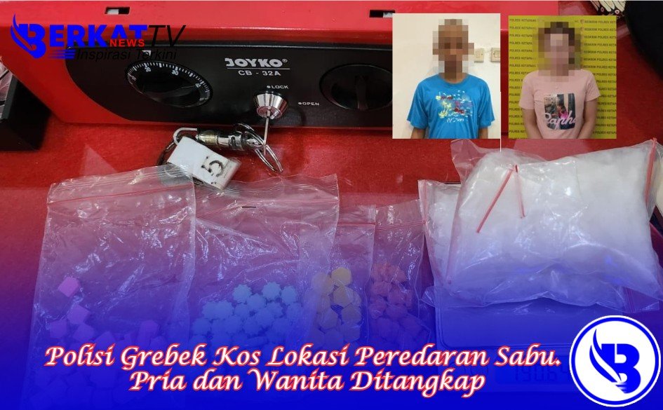 Polisi Grebek Kos Lokasi Peredaran Sabu. Pria dan Wanita Ditangkap