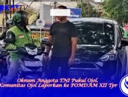 Oknum Anggota TNI Pukul Ojol. Komunitas Ojol Laporkan ke POMDAM XII Tpr