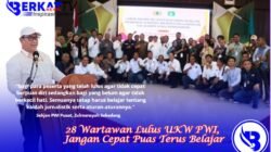 28 Wartawan Lulus UKW PWI, Jangan Cepat Puas Terus Belajar