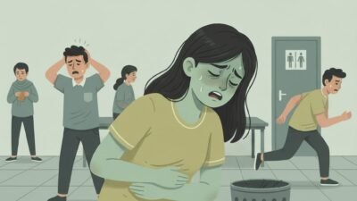 Pelajar MIS Al-Wardah Balai Karangan Keracunan Makan Bergizi Gratis