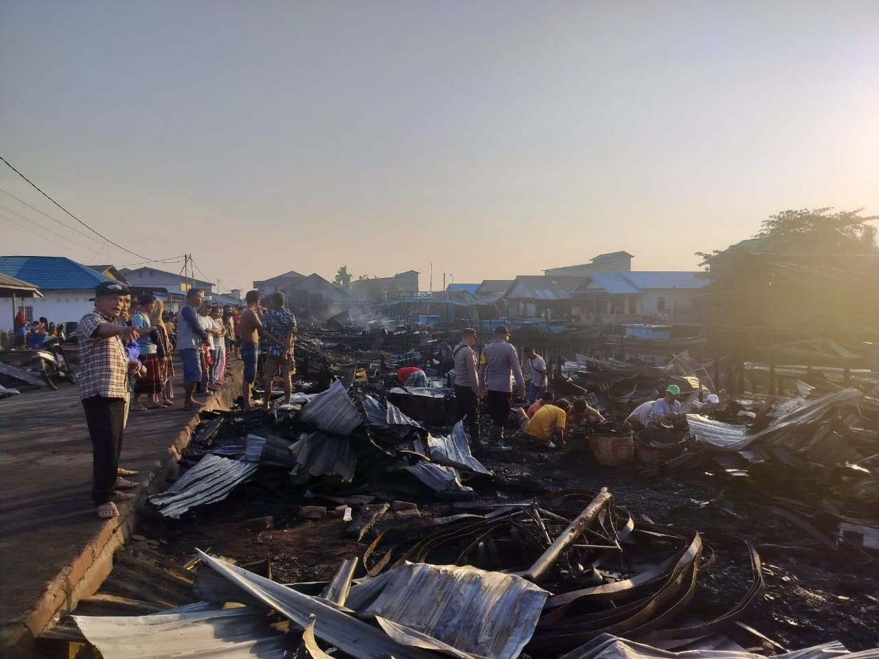 10 Rumah Hangus Terbakar Saat Warga Sedang di Alam Mimpi