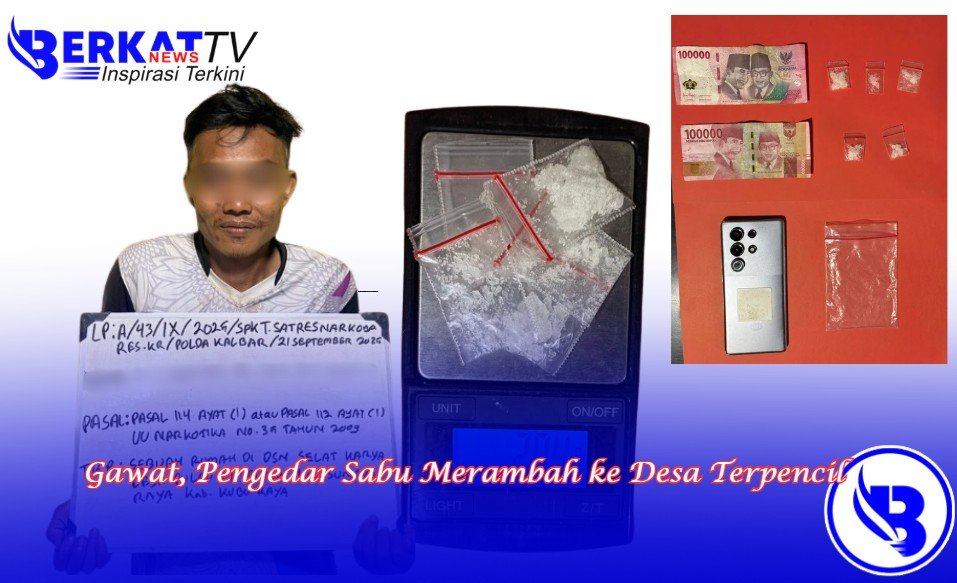 Gawat, Pengedar Sabu Merambah ke Desa Terpencil