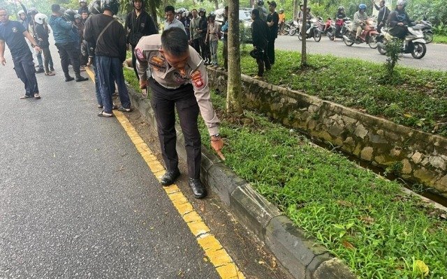 Pengendara Motor Tewas Akibat Laka Lantas Tunggal