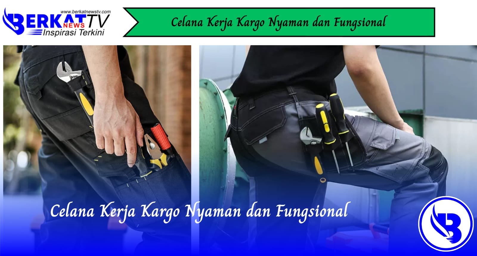 Celana Kerja Kargo Nyaman dan Fungsional
