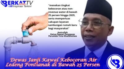 Dividen Rp17 Miliar, Dewas Janji Kawal Kebocoran Air Ledeng Pontianak di Bawah 25 Persen