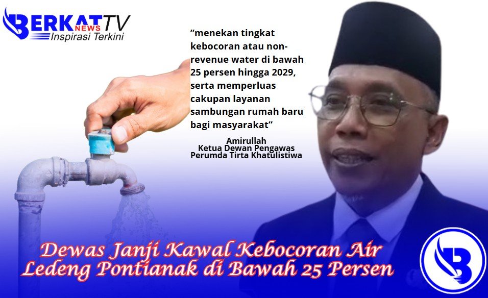 Dividen Rp17 Miliar, Dewas Janji Kawal Kebocoran Air Ledeng Pontianak di Bawah 25 Persen