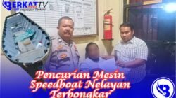 Pencurian Mesin Speedboat Nelayan Terbongkar