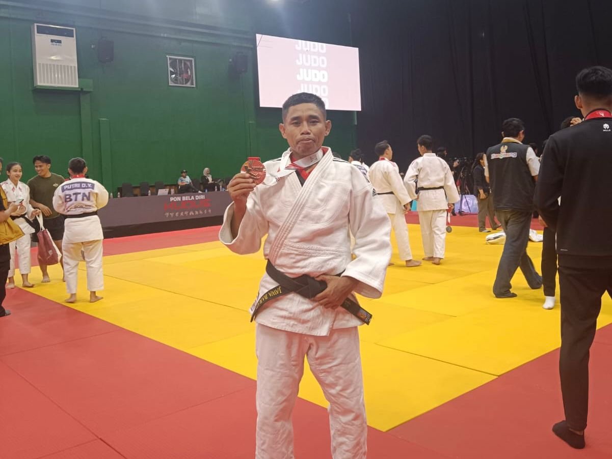 Atlet Judo Pontianak Raih Perunggu di PON Bela Diri