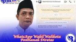 WhatsApp Wakil Wali Kota Pontianak Diretas, Penipu Minta Uang