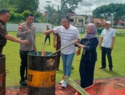 Barang Bukti Hasil Kejahatan Dimusnahkan